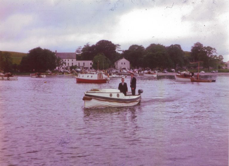 boat at lough ree outide hodson bay hotel