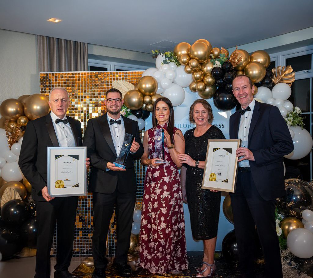 Hodson Bay Group receiving the Excellence in Sustainability and Climate Action Award 2025